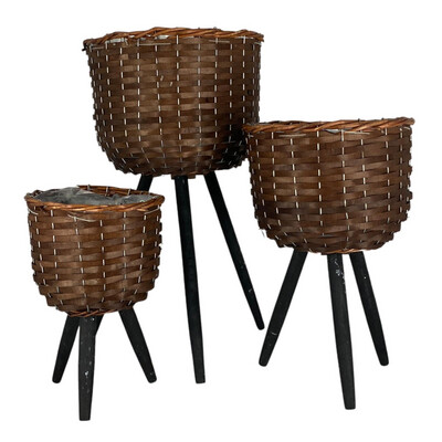 Macetas café set de 3 piezas