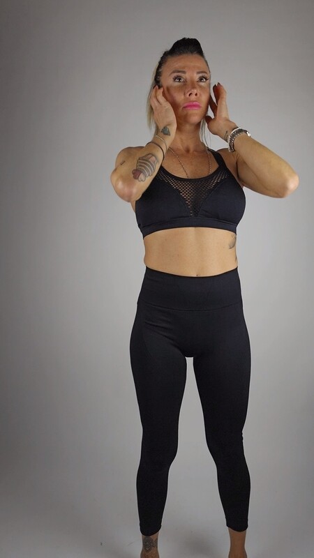 LEGGINGS EFFETTO PUSH UP NERO