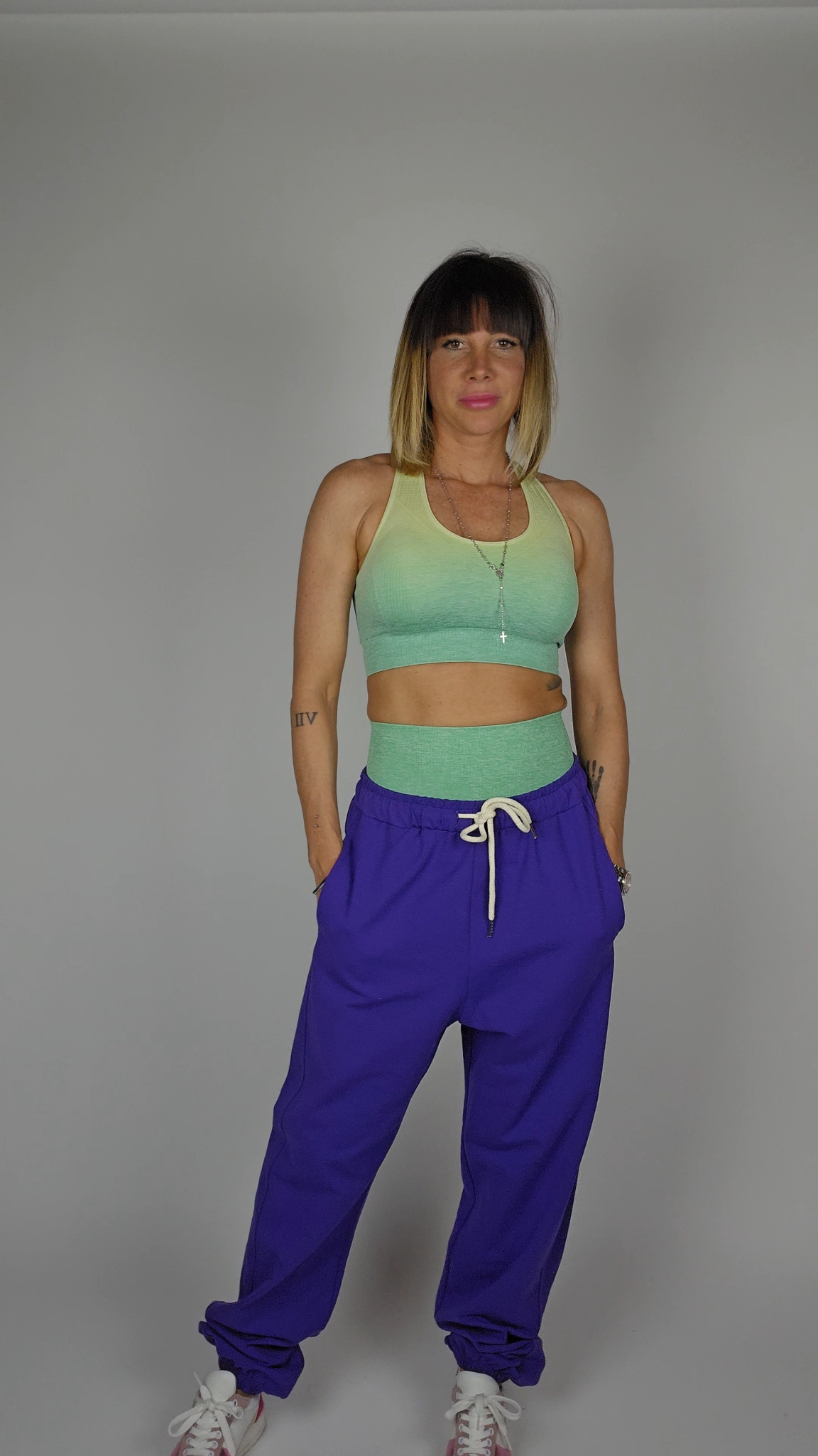 PANTALONE FELPA COULISSE IN VITA