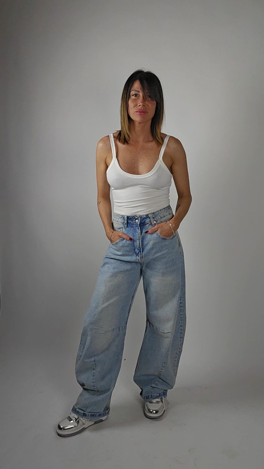 BODY DA DONNA A CANOTTA  BIANCO