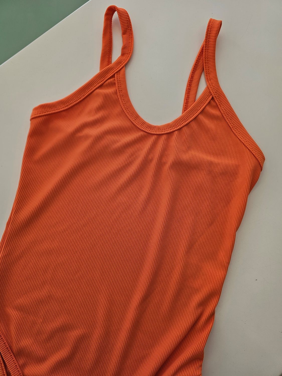 BODY DA DONNA A CANOTTA  ARANCIONE