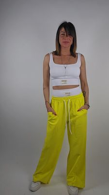 SET 2 PEZZI COMBO GIALLO-BIANCO