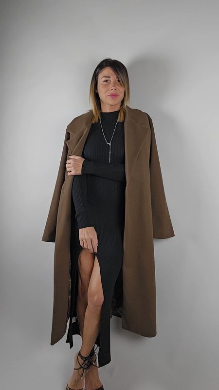 CAPPOTTO CIOCCOLATO FODERATO INTERNAMENTE