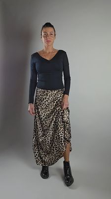 MAGLIA SEMITRASPARENTE NERO MAGLIA SEMITRASPARENTE NERO