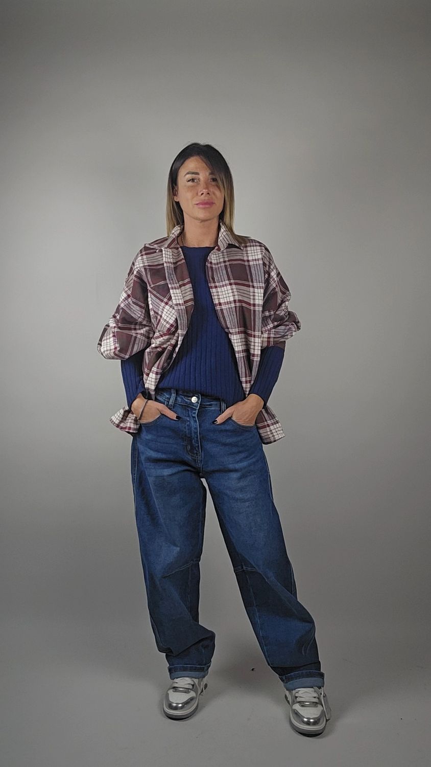 CAMICIONE IN FLANELLA, Taglia: TG UNICA