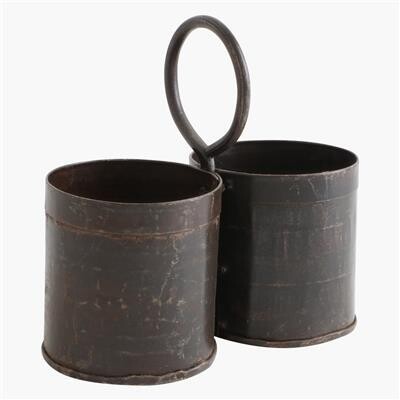 Utensilo Besteckbehälter aus Eisen im Used Look