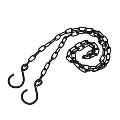 Kette mit Haken schwarz