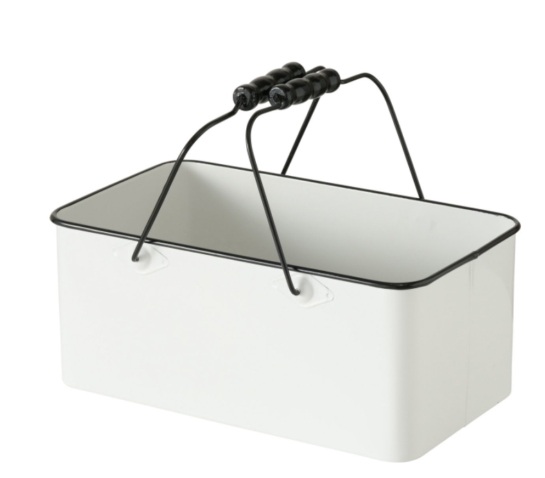 Emaille Box mit Tragegriffen
