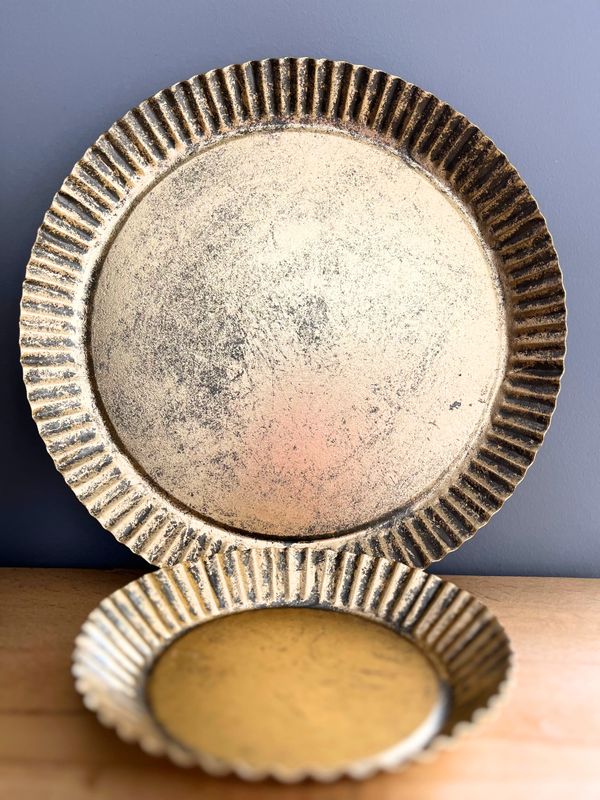 Deko Tablett Gold