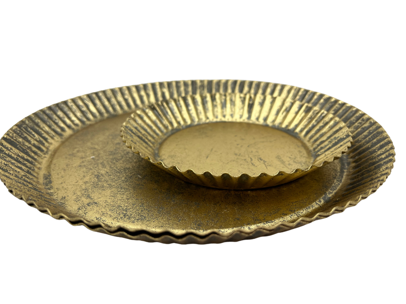 Deko Tablett Gold