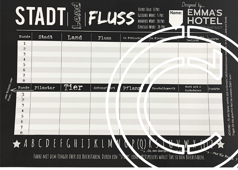 Stadt-Land-Fluss Spiel / DE