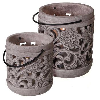 Windlicht Laterne Beton