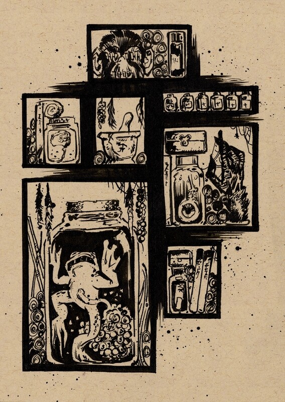 Drawlloween 2020 - 19 - Apothecary Drawlloween 2020 - 19 - Apothecary