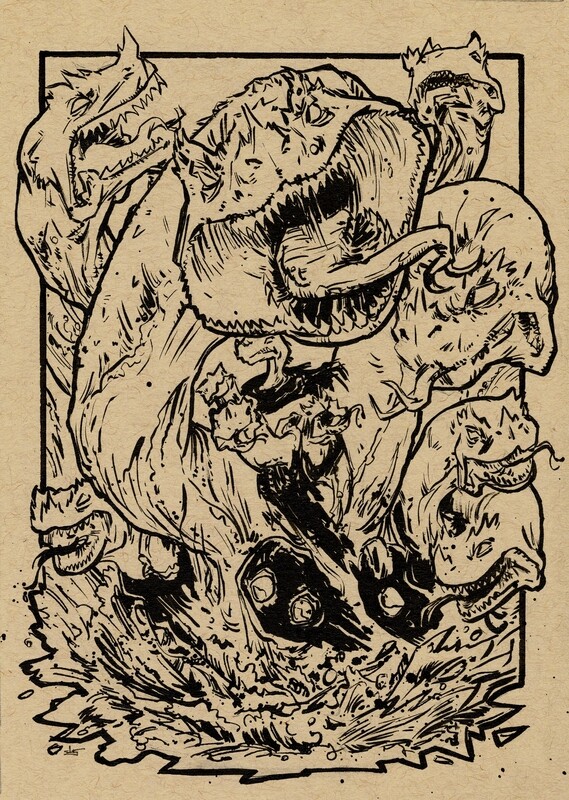 Drawlloween 2020 - 29 - Hydra