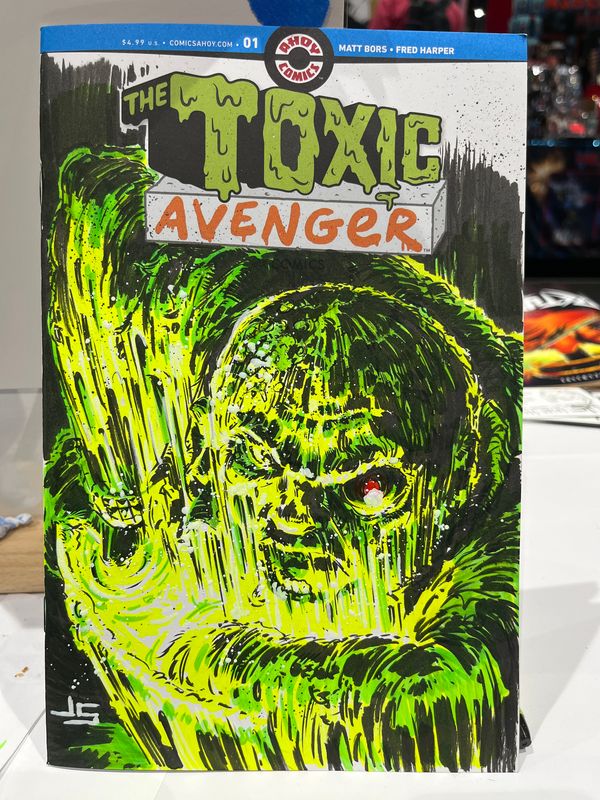 The Toxic Avenger original sketch cover