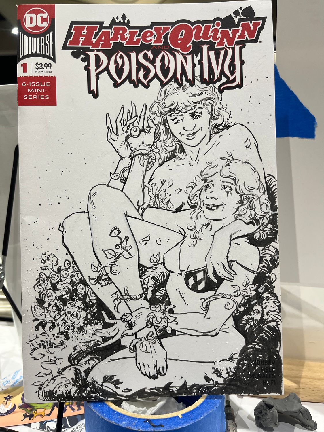 Harley Quinn & Poison Ivy spicy sketch cover