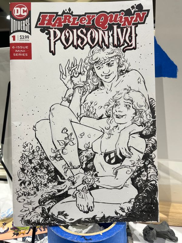 Harley Quinn & Poison Ivy spicy sketch cover