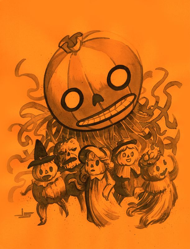 Over the Garden Wall - Pumpkin People