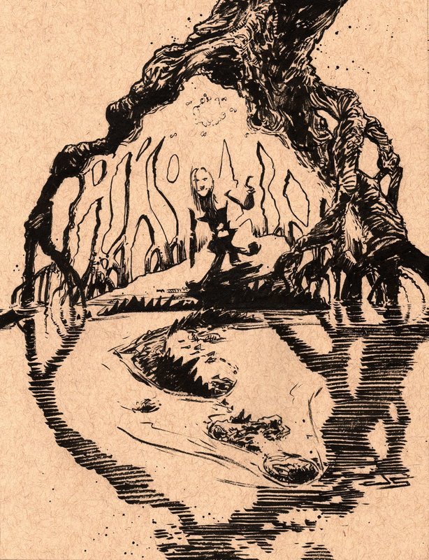 Inktober #11 - Swamp Citizens