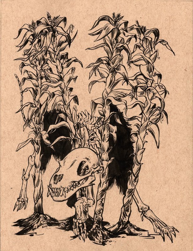 Inktober #15 - Cornfield Capers