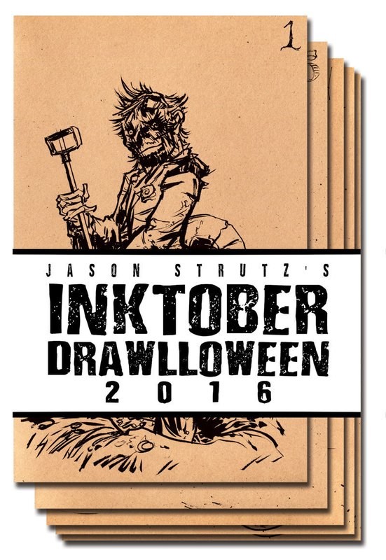 Inktober 2016 4" x 6" 31 card set