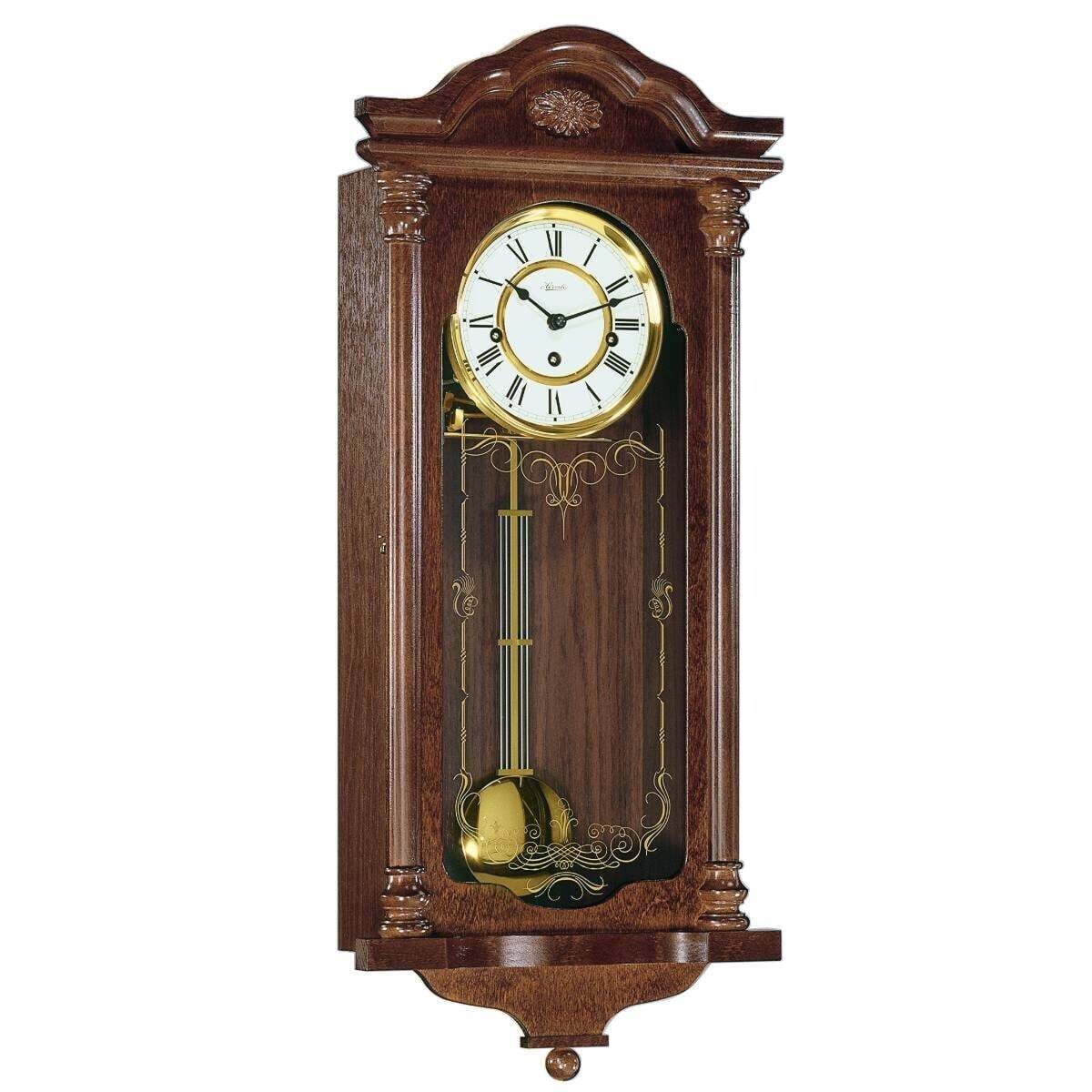 Hermle Fulham Westminster Chime Walnut Wall Clock  (70509-030341)