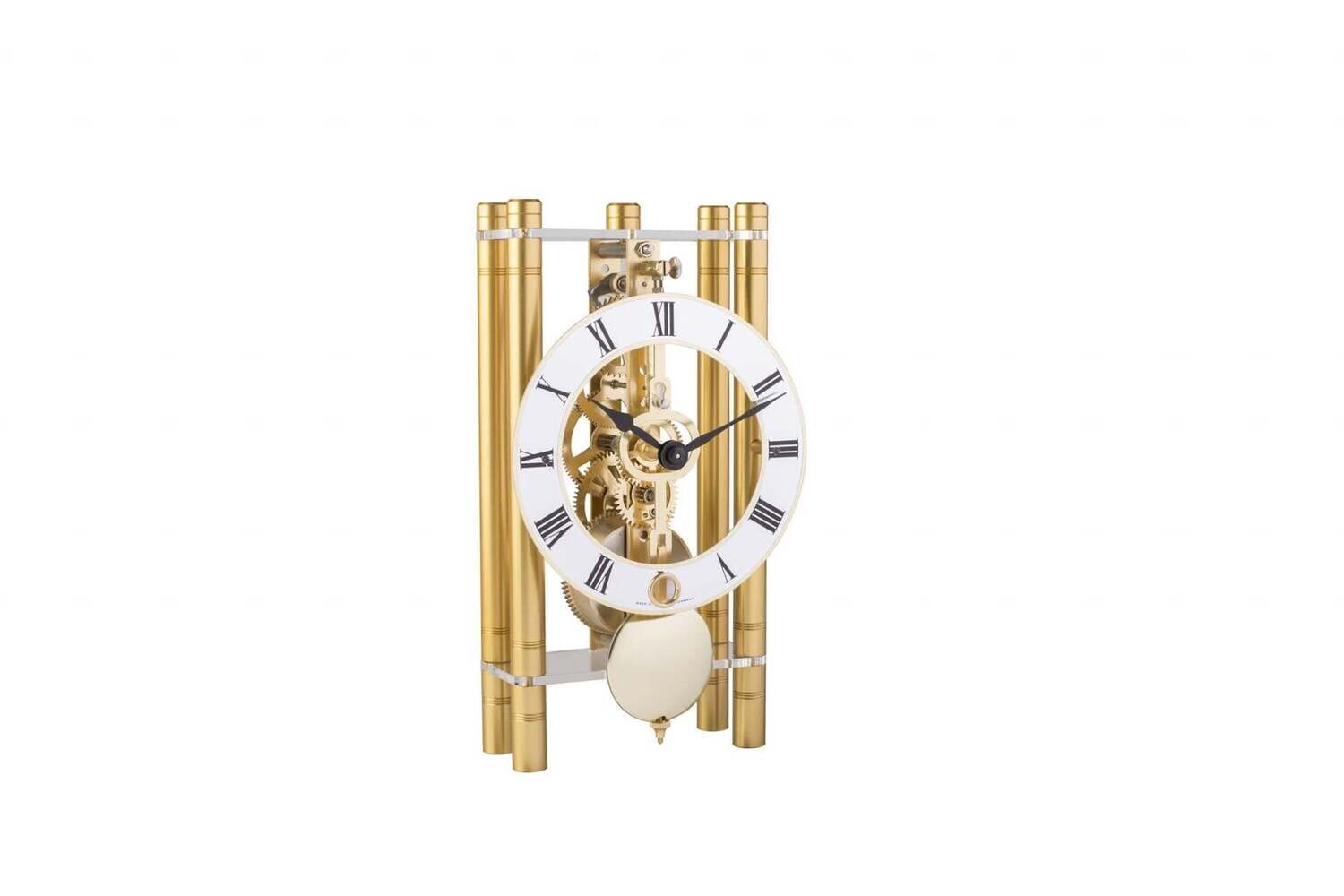 Hermle "Mikal" Windup Skeleton Table Clock, Gold
Hermle 23020-500721