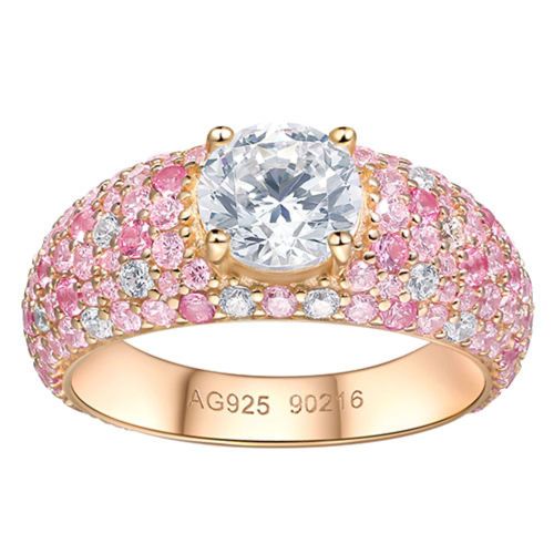 Sparkling pink diamond ring