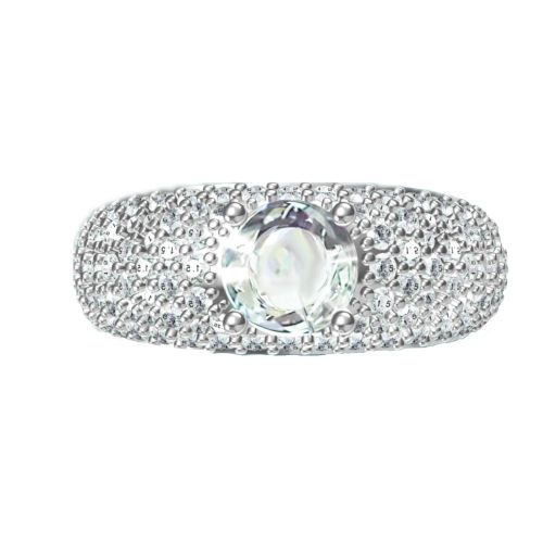 Sparkling full-Pavé ring