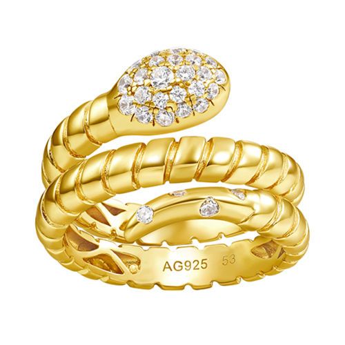 Antique winding snake ring