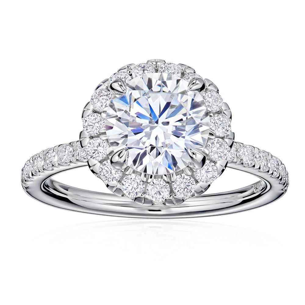 Halo diamond ring