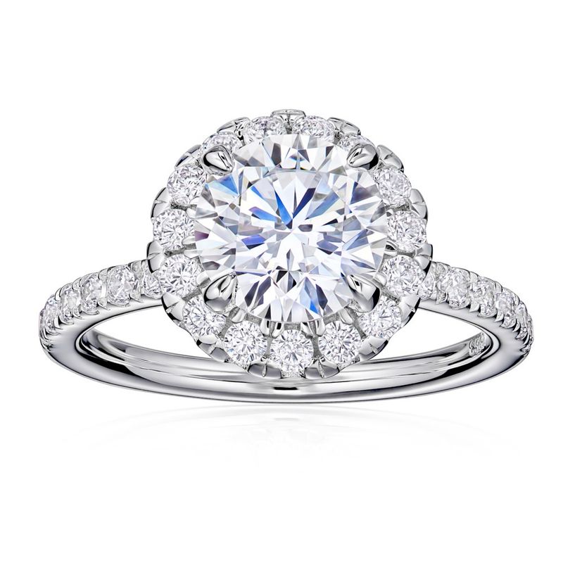 Halo diamond ring