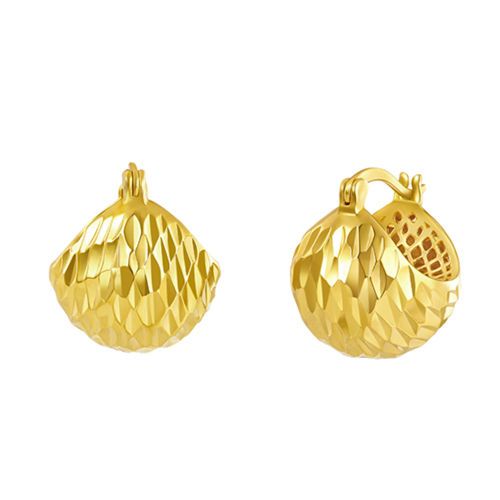Flash Pine cone bling bling earnails gold and silver colors