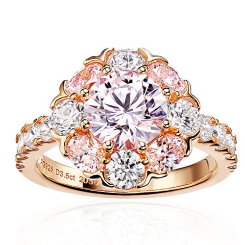 Pink bubble ring