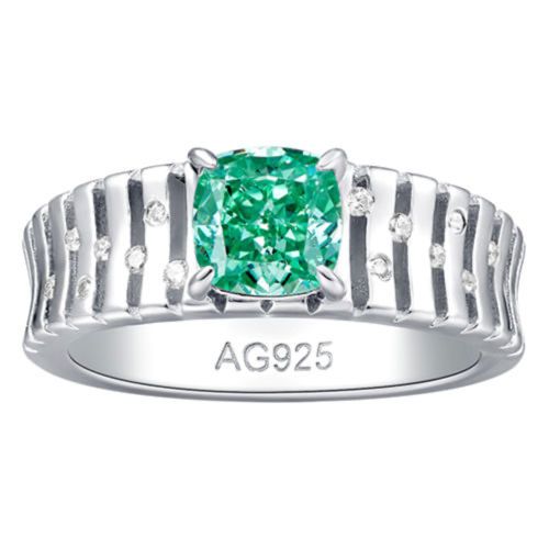 Small gold bar paraiba diamond ring