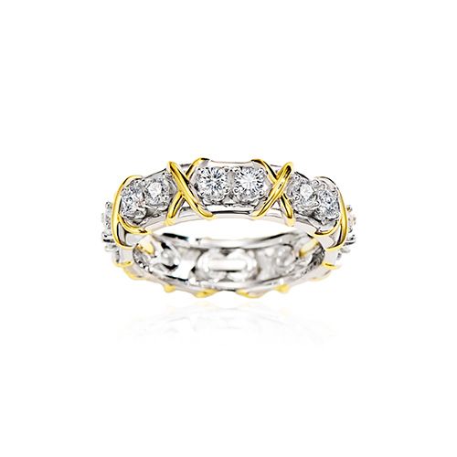 Sixteen stone crossover ring