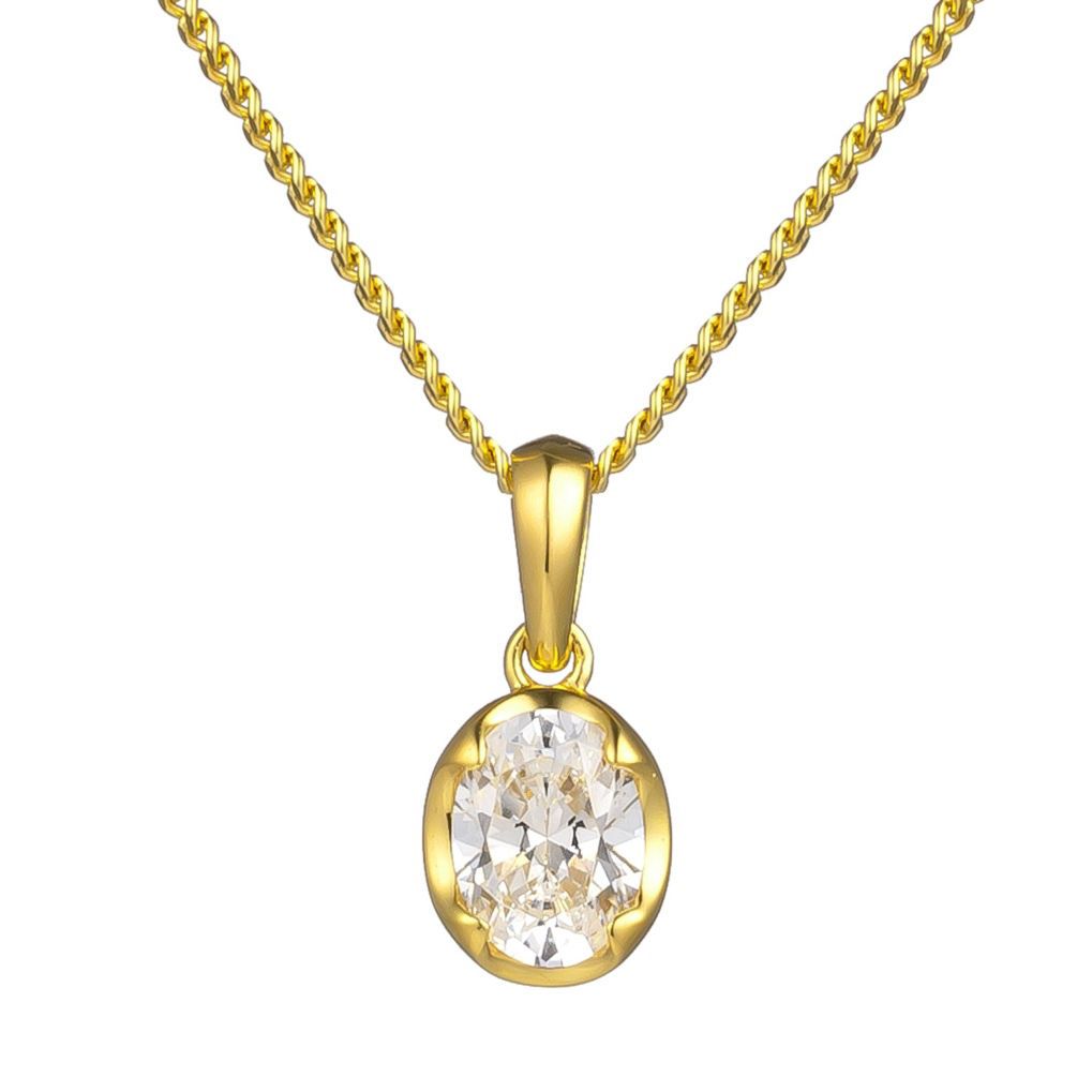 Egg shape necklace