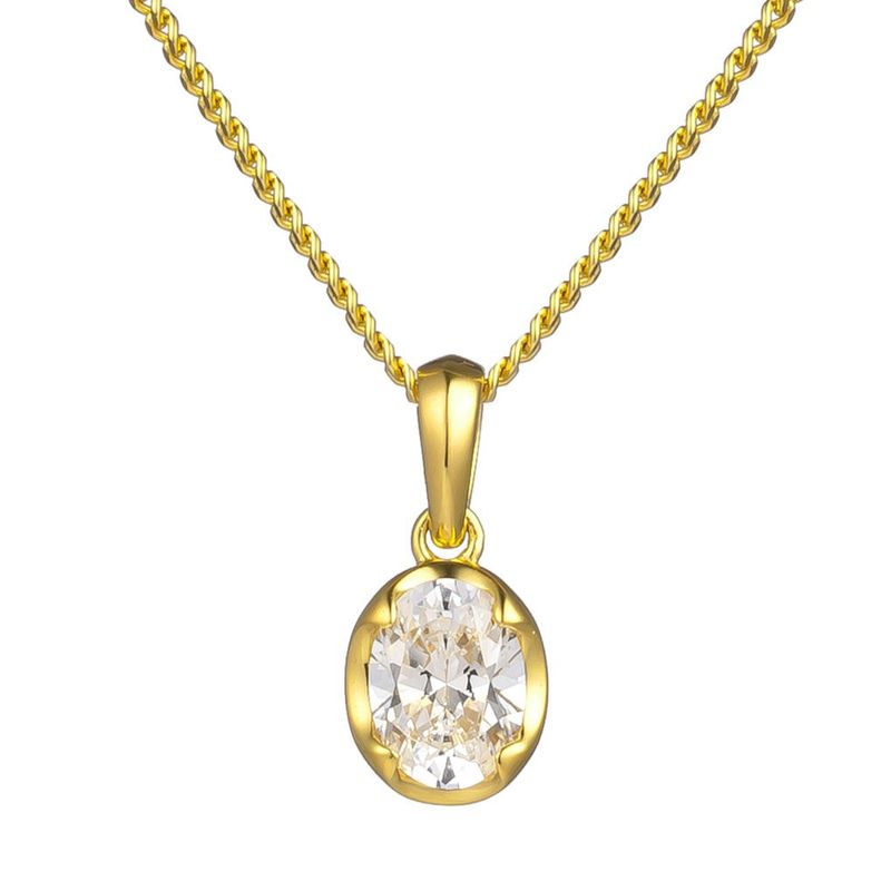 Egg shape necklace