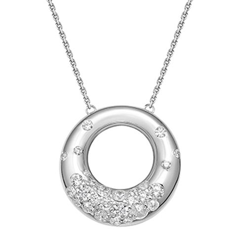 Donut pave necklace