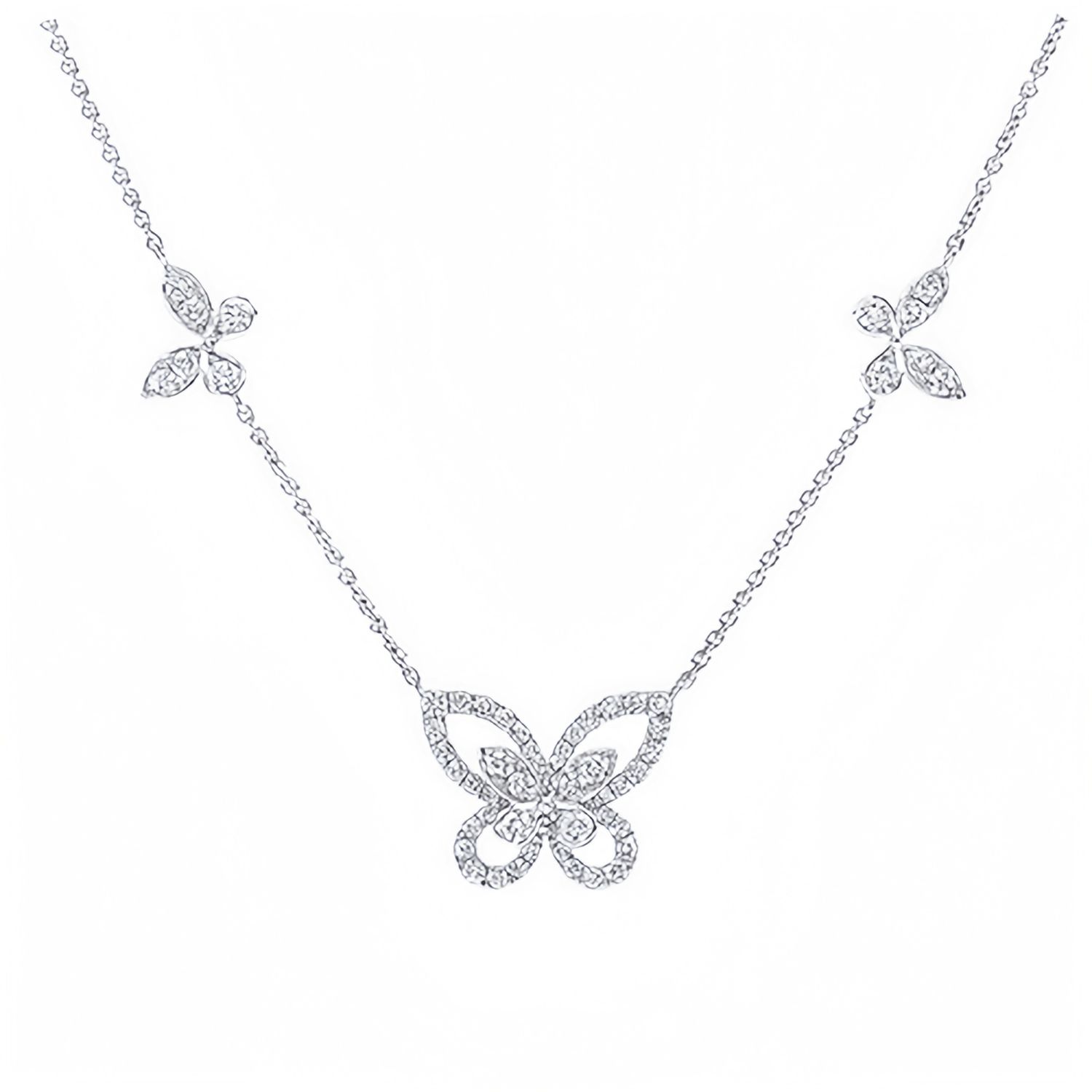 Phantom five butterfly necklace