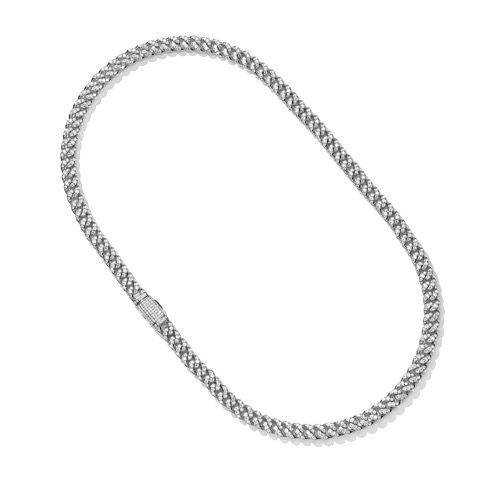 Classic fully inlaid cuban necklace