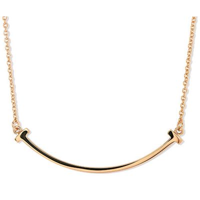 Glossy medium smile necklace