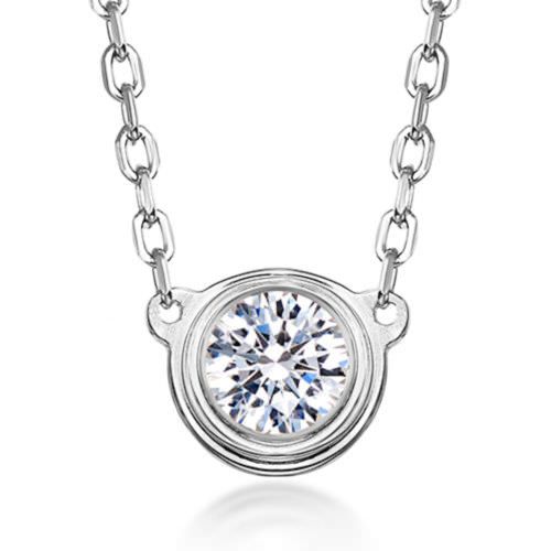 mini single diamond necklace