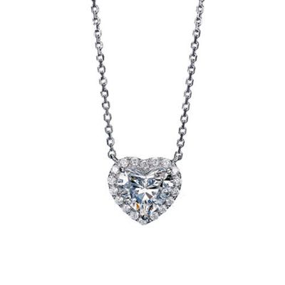 Heart encrusted necklace