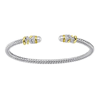 Vintage pearl twisted bracelet