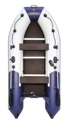 Лодка Ривьера 3600 Компакт СК светло-серый/синий
