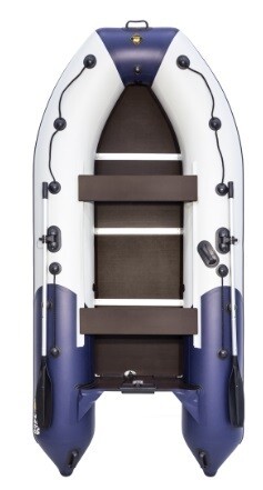 Лодка Ривьера 3400 Компакт СК светло-серый/синий
