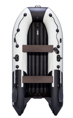 Лодка Ривьера 3200 НДНД Компакт "Комби" светло-серый/чёрный