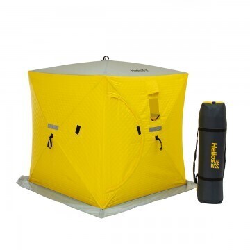 Палатка зимняя утепл. Куб 1,5х1,5 yellow/gray  Helios
