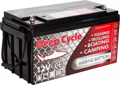Тяговый аккумулятор для лодочного электромотора Marine Deep Cycle AGM 80Ah 12V